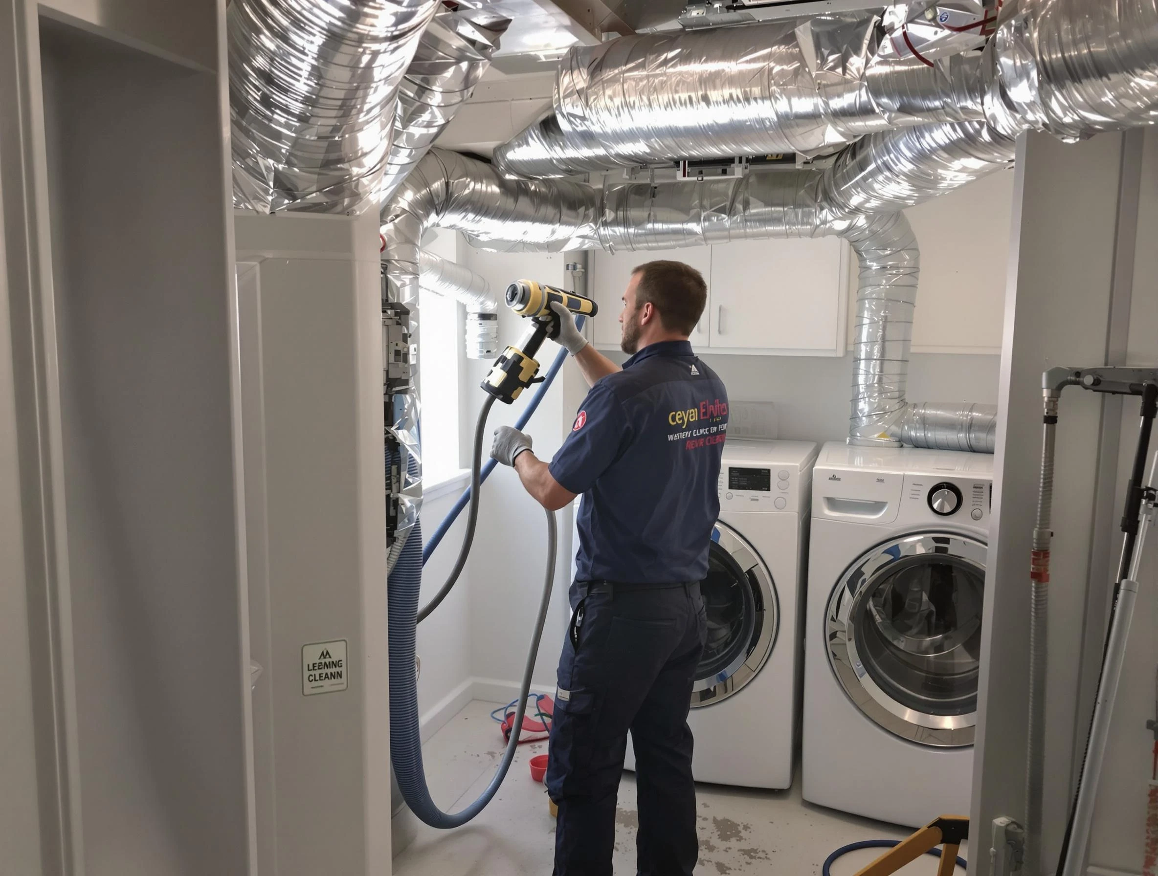 Christiana Dryer Vent Cleaning specialist using advanced equipment for thorough duct cleaning in Christiana