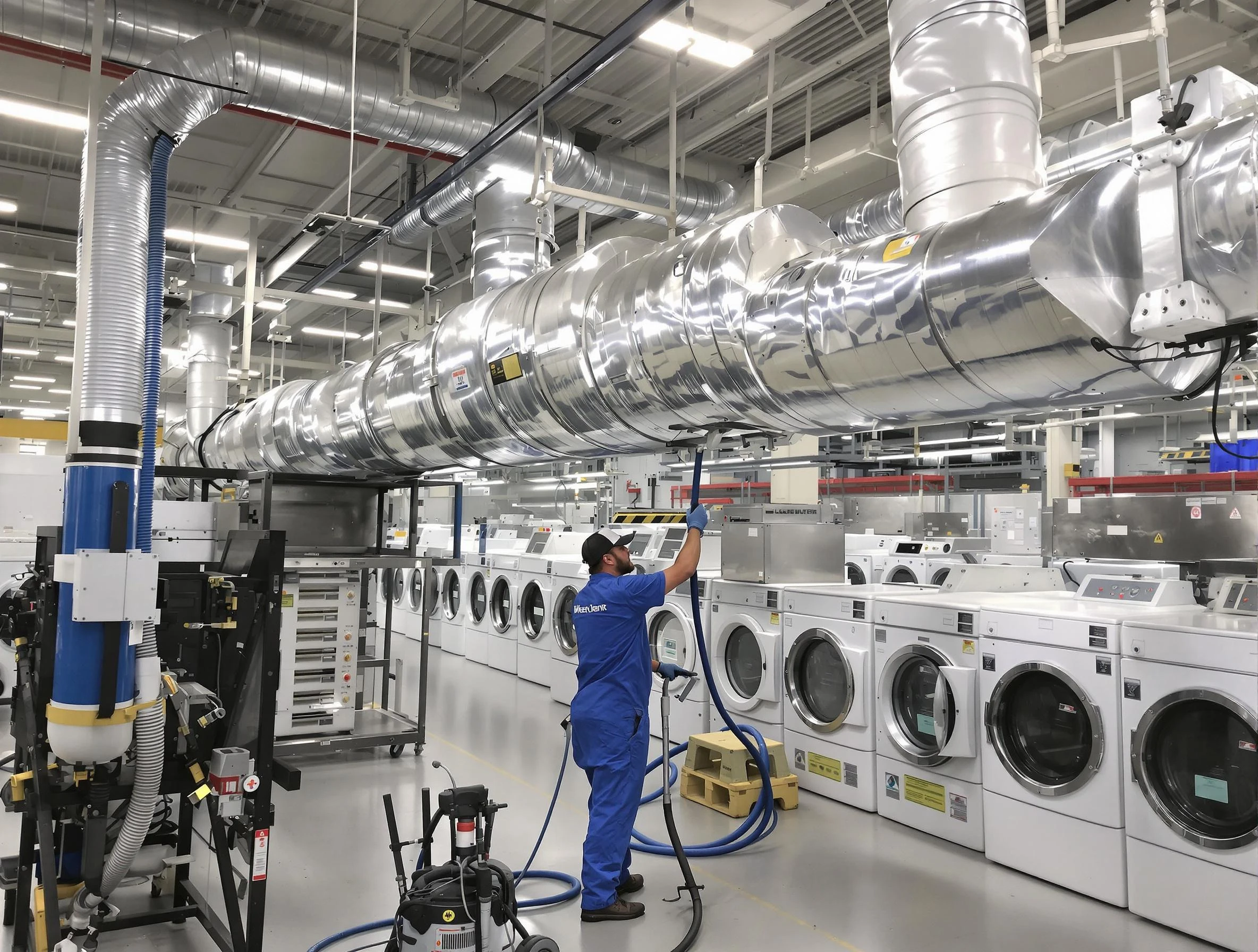 Christiana Dryer Vent Cleaning team performing heavy-duty industrial dryer vent cleaning in Christiana